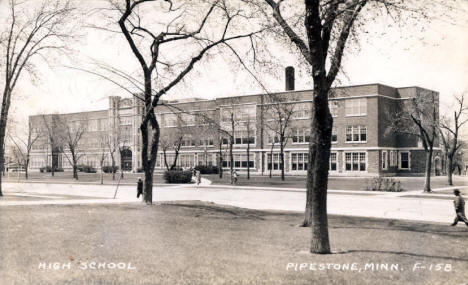 High School, Pipestone Minnesota, 1940's?
