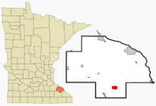 Location of Plainview, Minnesota