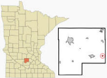Location of Plato, Minnesota