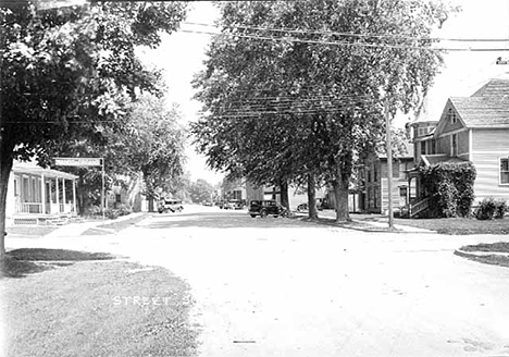 Street scene, Preston Minnesota, 1930