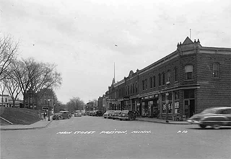 Main Street, Preston Minnesota, 1950