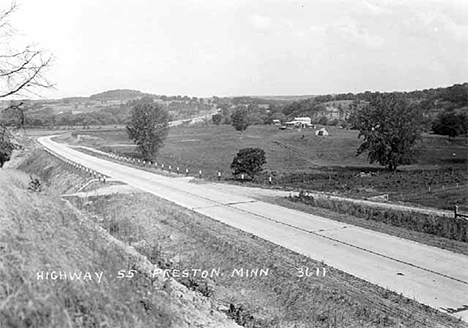 Highway 55, Preston Minnesota, 1950