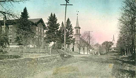 Street scene, Preston Minnesota, 1915