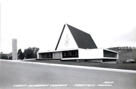 Christ Lutheran Church, Preston Minnesota, 1960's