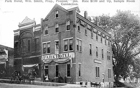Park Hotel, Preston Minnesota, 1900