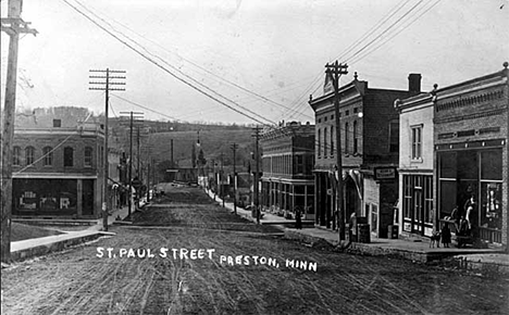St. Paul Street, Preston Minnesota, 1910