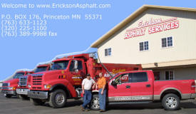 Erickson Asphalt Service, Princeton Minnesota