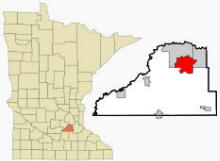 Location of Prior Lake Minnesota