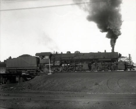 Steam Locomotive - Duluth Missabe and Northern Mallet no. 207 at Proctor Minnesota, 1915