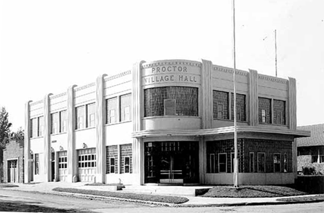 Reinforced concrete city hall, Proctor Minnesota, 1940