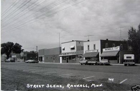 Street Scene, Randall Minnesota, 1960's