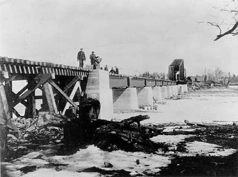 Ranier Bridge, Ranier Minnesota, 1910