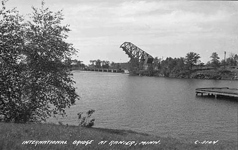 International Bridge at Ranier Minnesota, 1950