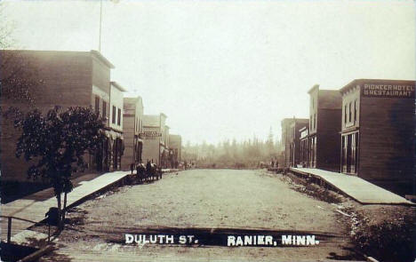 Duluth Street, Ranier Minnesota, 1910