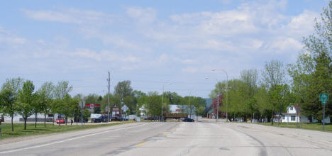 Street scene, Red Lake Falls Minnesota, 2008