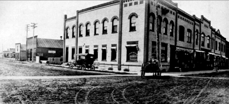 Main Avenue looking north, Red Lake Falls, Minnesota, 1912