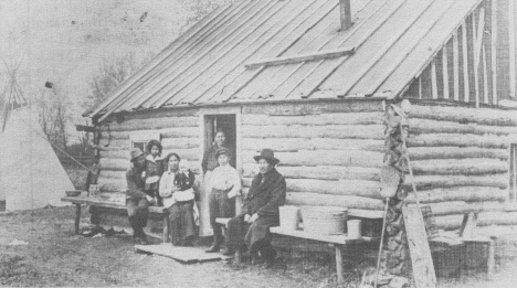 Indian family at Red Lake, early 1900's