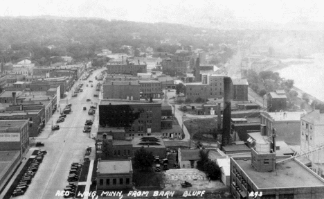 View from Barn Bluff, Red Wing Minnesota, 1931