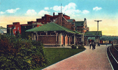 C. M. & St. Paul Railroad Depot, Red Wing Minnesota, 1920's