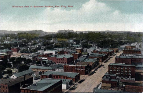 Birds eye view, Red Wing Minnesota, 1910's?