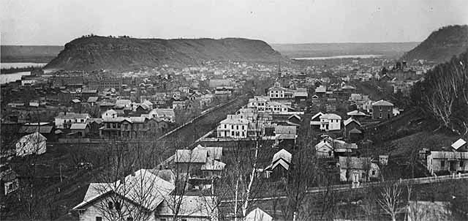 Red Wing looking southeast, 1870
