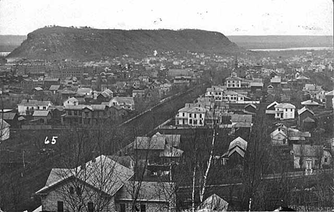 Bird's-eye view of Red Wing Minnesota, 1875