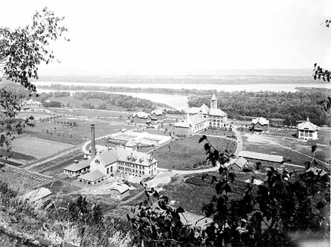 Bird's-eye view of the Minnesota State Training School, Red Wing  Minnesota, 1895