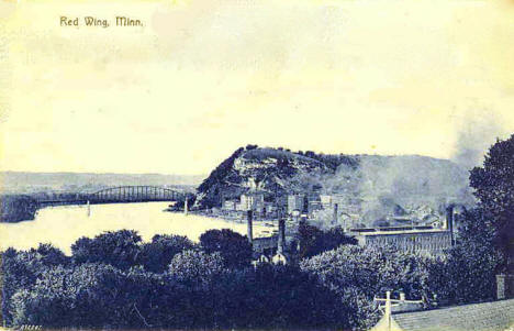 Birds eye view, Red Wing Minnesota, 1907