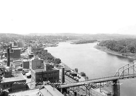 Bird's-eye view of Red Wing Minnesota, 1945