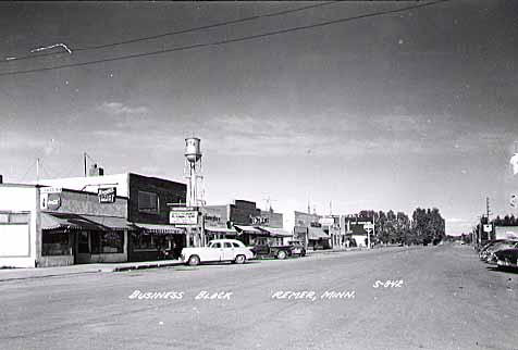 Street scene, Remer Minnesota, 1952