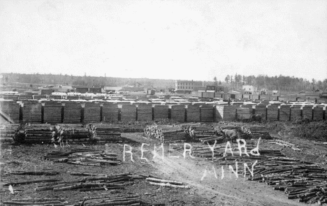 Lumber Yard, Remer Minnesota, 1910's