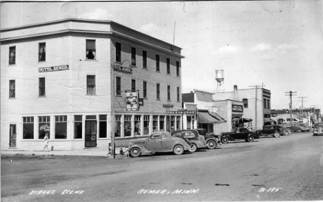 Street scene, Remer Minnesota, 1940