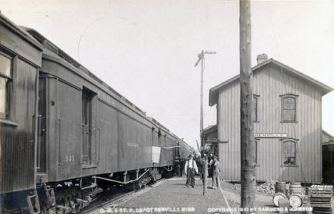 C.M. & St. P. Depot, Renville Minnesota, 1910