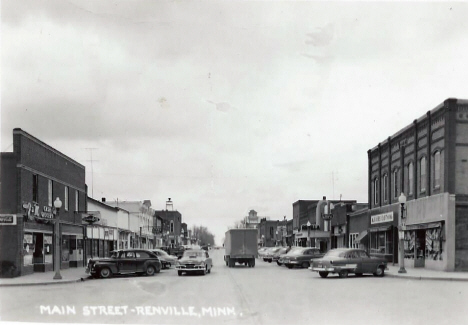 Main Street, Renville Minnesota, 1959