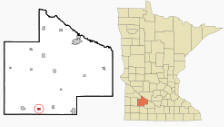Location of Revere Minnesota