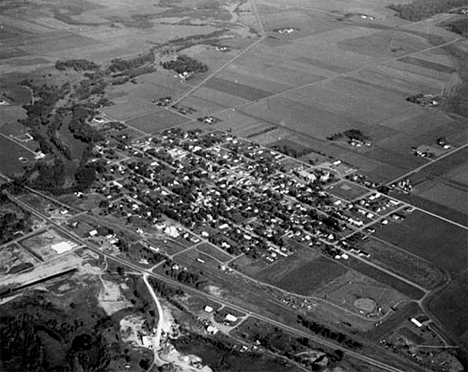 Aerial view, Richmond Minnesota, 1970