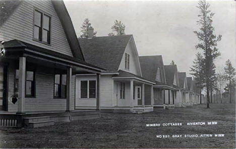 Miners cottages, Riverton Minnesota, 1915