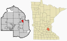 Location of Robbinsdale Minnesota