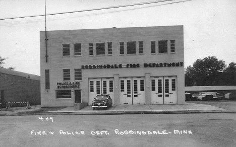 Police and Fire Departments, Robbinsdale Minnesota, 1950's