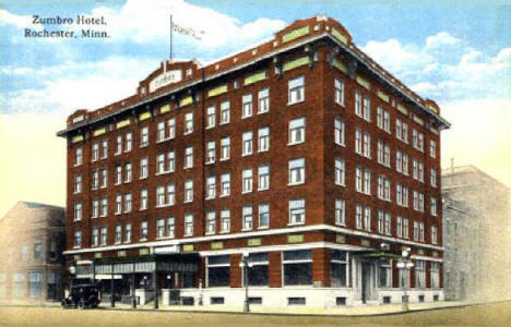 Zumbro Hotel, Rochester Minnesota, 1920's