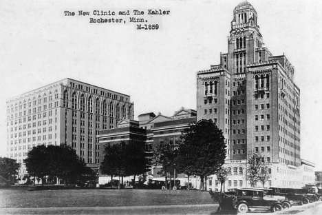 The New Clinic & The Kahler, Rochester Minnesota, 1930