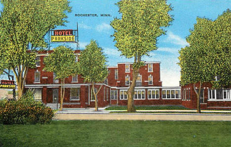 Hotel Parkside, Rochester Minnesota, 1920's