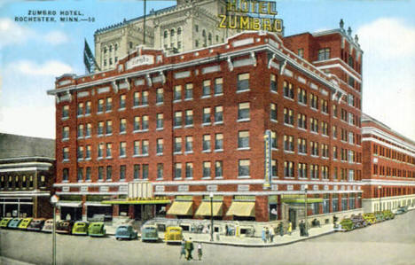 Zumbro Hotel, Rochester Minnesota, 1940's