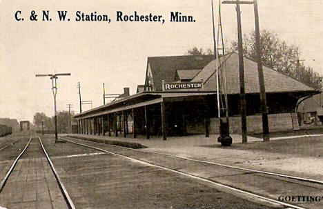 C. & N.W. Passenger Station, Rochester Minnesota, 1910's?