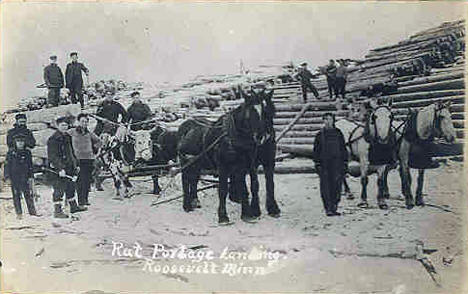 Rat Portage Landing, Roosevelt Minnesota, around 1910