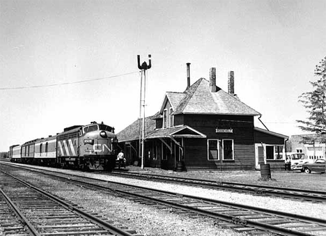 Canadian National Depot, Roosevelt Minnesota, 1960