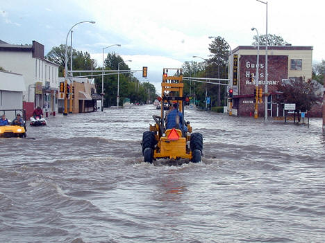 Downtown Roseau Minnesota, June 12, 2002, Morning