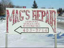 Mag's Repair, Roseau Minnesota