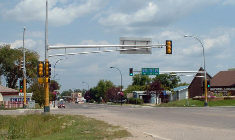 Street scene, Roseau Minnesota, 2006