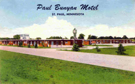 Paul Bunyan Motel, Roseville Minnesota, 1955